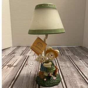 Vintage Crazy Mountain Bunny Tea Light Holder Lamp Cottage Country